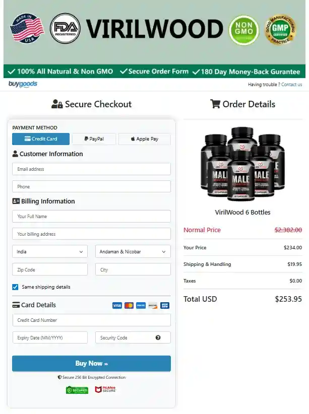 Viril Wood Order Page